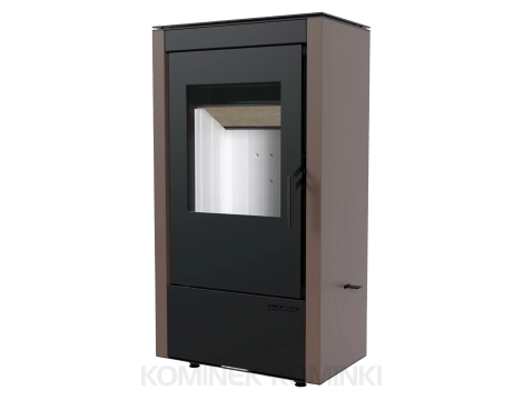 DEFRO HOME VIVA Brązowy kominek piec wolnostojący 6 kW